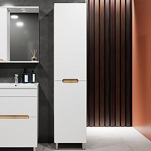 Dulap penal Bayro Etna cu coș 416x1900 Drept Alb Mat