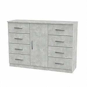 Comoda KompaniT 8+1 Atelie Deschis (Gri)