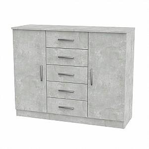 Comoda KompaniT 5+2 Atelie Deschis (Gri)