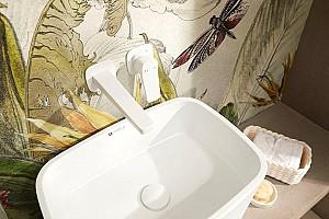 Baterie pentru lavoar Armatura Malaga Alb 124002