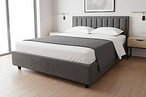 Pat Alcantara Pulsar 1.8 m Gri Închis + Saltea Salt Confort Lux 180x200