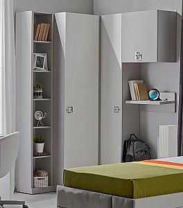 Dulap colt Ambianta Amigo Gri / Alb