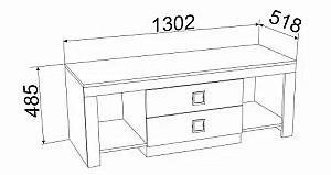 Tumba pentru televizor Ambianta Amigo Gri / Alb