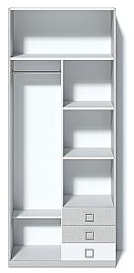 Dulap Ambianta Amigo 2D Gri / Alb