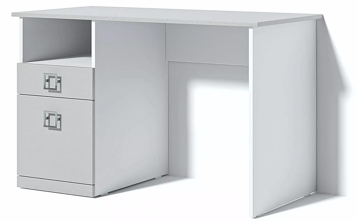 Masa de birou Ambianta Amigo Gri / Alb