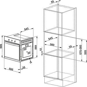 Cuptor electric incorporabil Franke FCO 86 H PW Pearl White (116.0696.544)