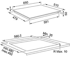 Plita incorporabila electrica Franke FMA 654 I F BK