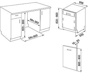 Masina de spalat vase incorporabilă Franke FDW 614 D10P DOS LP C ( 117.0611.675 )