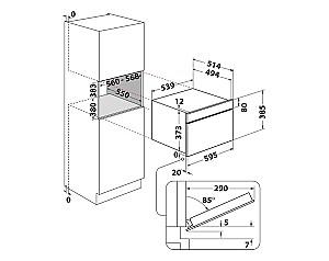 Cuptor cu microunde incorporabil Whirlpool AMW734IX
