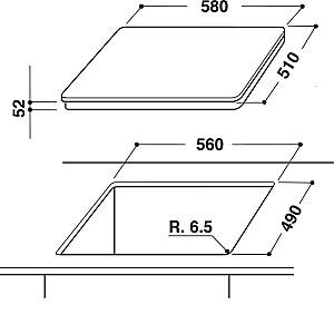 Plita incorporabila electrica Hotpoint-Ariston KIA630MC