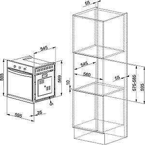 Cuptor electric incorporabil Franke CS 66 M XS/F (116.0534.495)