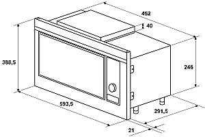 Cuptor cu microunde incorporabil Hansa AMG20BFH