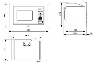 Cuptor cu microunde incorporabil Hansa AMM20BESH