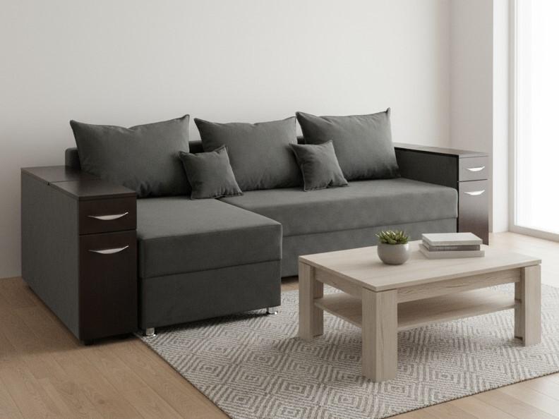 Canapea coltar Elegant Style B2 Gri inchis