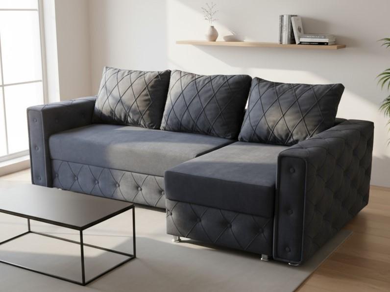 Canapea coltar Elegant Style K7 Gri Inchis