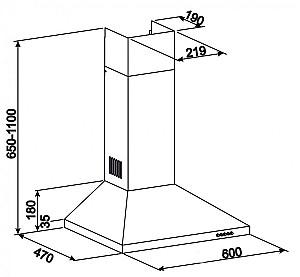 Hota MasterCook Domo 700 (60) LED Inox