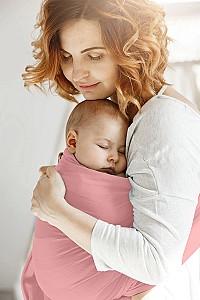 Marsupiu pentru bebelusi Moni Cherish Pink