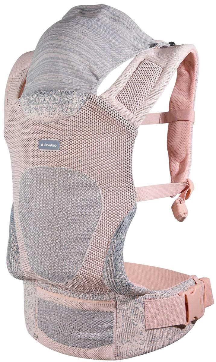 Marsupiu pentru bebelusi Kikka Boo Hoody Fly Knit Pink