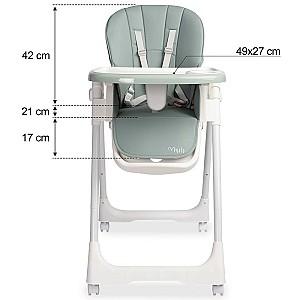 Scaun reglabil pe inaltime de masa Caretero Megalo Mint