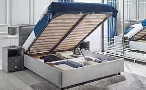 Pat Ambianta Amigo 1.4 m Gri + Saltea Salt Confort Clasic 140x200