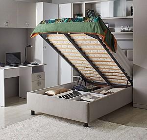 Pat Ambianta Amigo 1.2 m Gri + Saltea Salt Confort Clasic 120x200