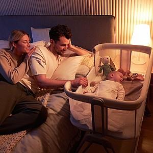 Patut copii Lionelo Luna Beige Sand