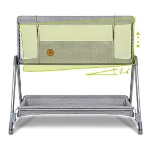 Patut copii Lionelo Luna Grey Concrete