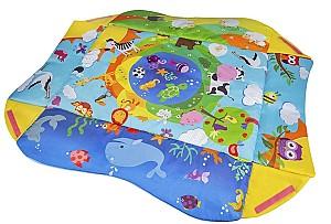 Covoras de joaca copii Lionelo Anika Plus Blue Yellow