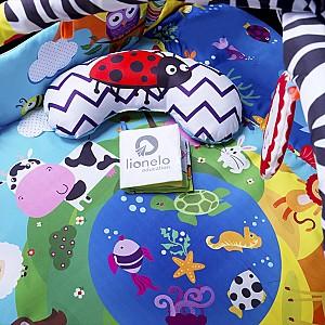 Covoras de joaca copii Lionelo Anika Plus Blue Yellow