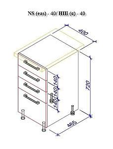 Set mobila bucatarie PS Iulia 2.6 m (MDF lucioasa) Alb / Verde