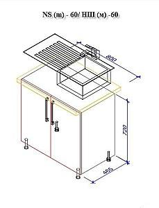 Set mobila bucatarie PS Iulia 2.6 m (MDF lucioasa) Alb / Verde