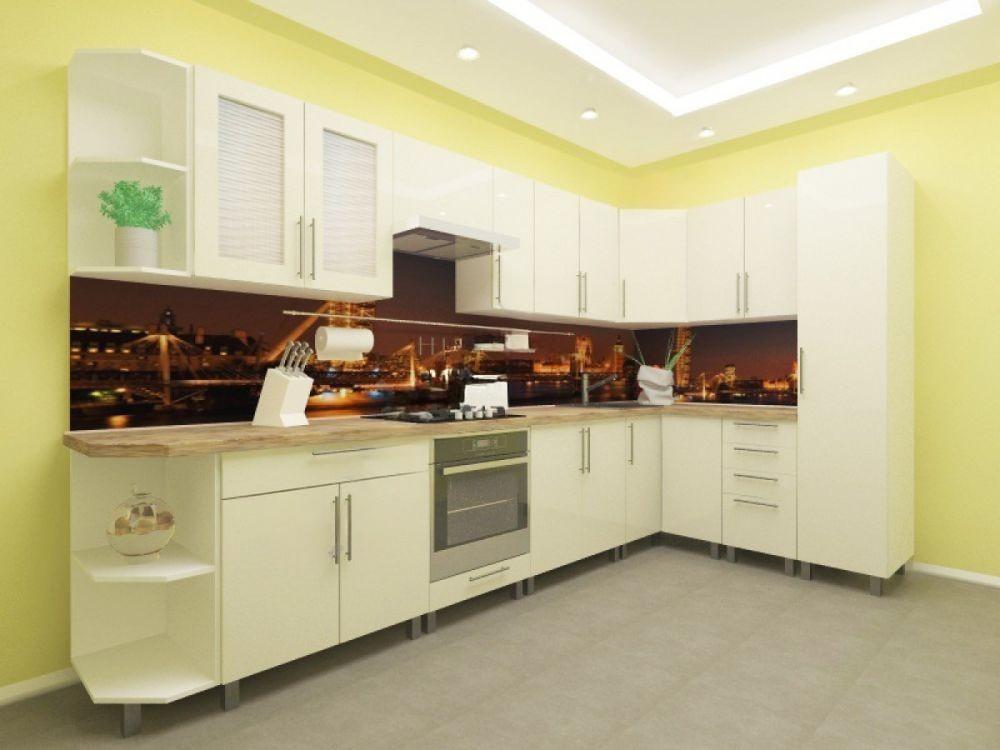 Set mobila bucatarie PS Ana 3.4x1.7m Cream/White