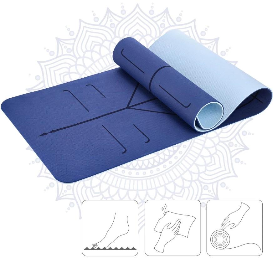 Covoras pentru fitness HMS YM10 Dark Blue