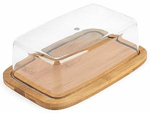 Tocător de tăiere Tadar cu capac, Bamboo 19x12.5cm
