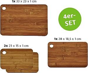 Tocător de tăiere Kesper 4buc. Bamboo (59127)