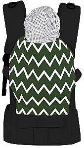 Marsupiu pentru bebelusi Moni Explorer Dark Green