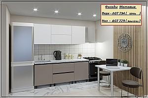 Set mobila bucatarie PS Gola-1 (Trendy Panel) 2 m White(Alb)/New Grey(Gri-Maroniu)