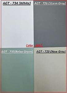 Set mobila bucatarie PS Kvadro (Trendy Panel) 3 m White(Alb)/New Grey(Gri-Maroniu)