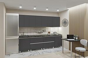 Set mobila bucatarie PS Gola-4 (Trendy Panel) 2.8 m Storm Grey(Gri)