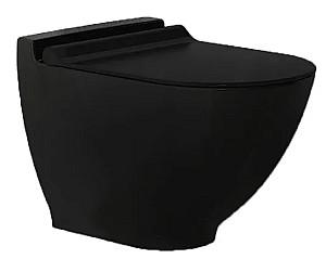 Vas WC Bien Banyo Harmony No-Rim Matte Black+Capac Vento Elite