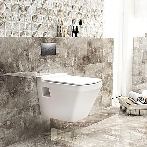 Vas WC Bien Banyo Neptun Alpine White+Capac Salvo Monoslim