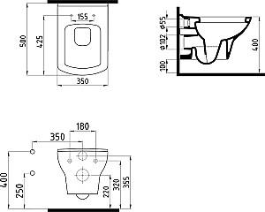 Vas WC Bien Banyo Dor Alpine White Bien