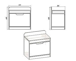 Dulap pentru incaltaminte KompaniT TO-8 Wenge Combi