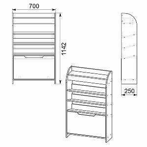 Dulap pentru incaltaminte KompaniT ТО-14 Wenge