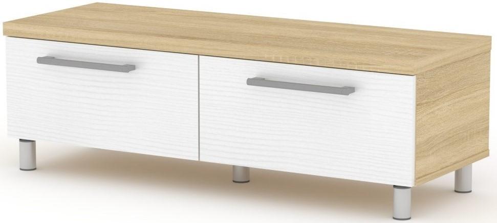 Tumba pentru televizor KompaniT MG-2 Tv-2 Stejar Sonoma Combi / (Alb)