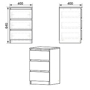 Noptiera KompaniT PKT-11 Stejar sonoma