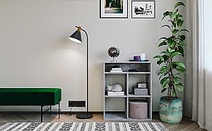 Etajera KompaniT KSH-29 Atelie Deschis (Gri)