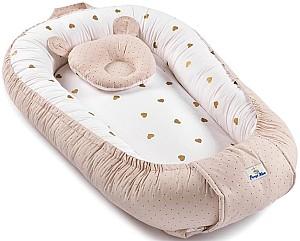 Cuib pentru bebelus PernaMea Buline Maro