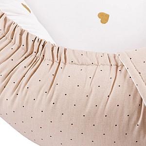 Cuib pentru bebelus PernaMea Buline Maro