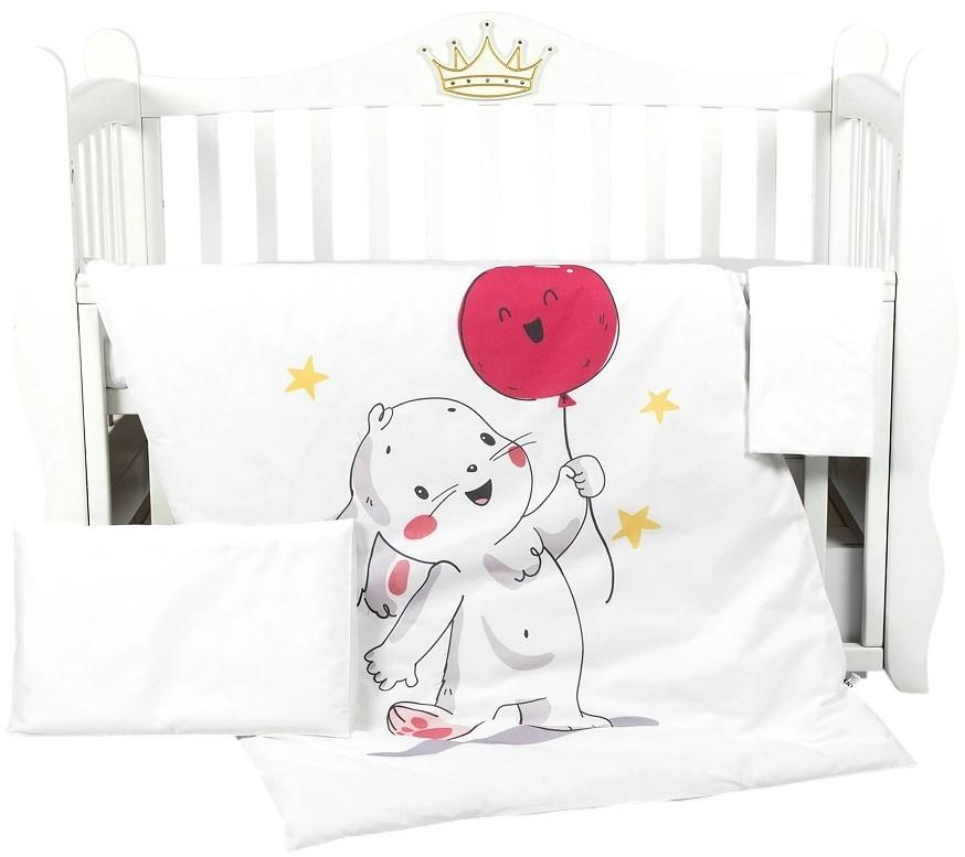 Lenjerie de pat PernaMea Premium Iepuraș Gri (3 piese)